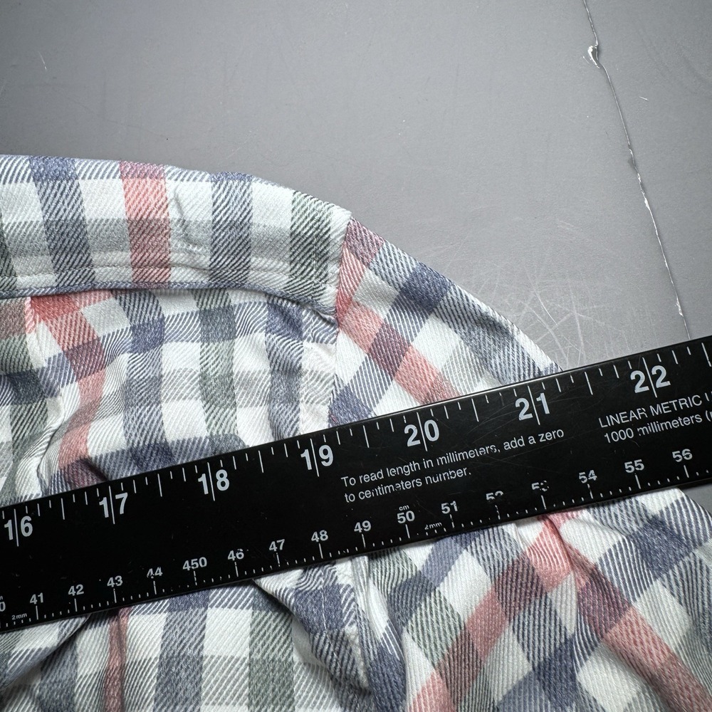 Johnnie O Performance Shirt L Large Callum Long Button Multicolor Plaid Bamboo - Picture 10 of 11